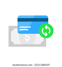 change the payment method concept illustration flat design vector eps10. simple and modern graphic element for landing page ui, infographic, icon, pop up message information