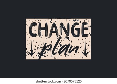 Change Plane Typography t-shirt design