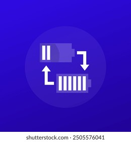 Cambie o reemplace el icono de la batería, diseño transparente