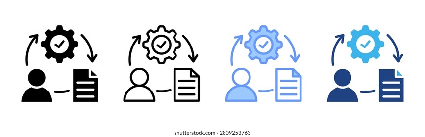 Change Request icon set multiple style collection