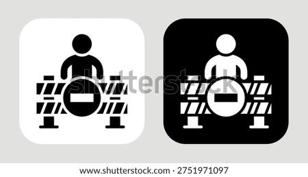 Change Resistance Icon In Black and White Glyph Style