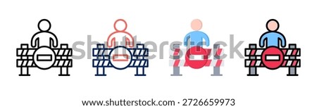 Change Resistance icon set multiple style collection
