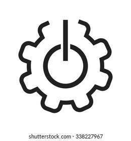 Change, settings, power icon vector image. Can also be used for material design. Suitable for use on web apps, mobile apps and print media.