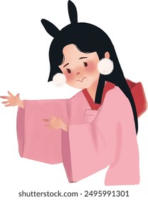 Chang'e sky lantern moon full moon grapefruit rabbit jade rabbit barbecue teapot mortar lantern moon viewing moon cakes fireworks