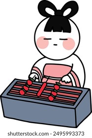 Chang'e sky lantern moon full moon grapefruit rabbit jade rabbit barbecue teapot mortar lantern moon viewing moon cakes fireworks