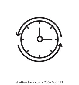 Change or update the date icon Thin line art collection
