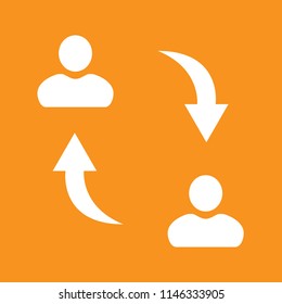 change user icon, stock vector illustration, EPS10.