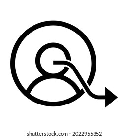 Change vector icon, arrow symbol. Modern, simple flat vector