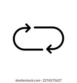 Cambiar icono vectorial, símbolo de flecha ilustración vectorial plana para sitio web o aplicación móvil..eps