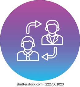 Cambiar icono vectorial. Se puede usar para imprimir, móviles y aplicaciones web.