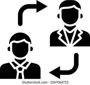 Cambiar icono vectorial. Se puede usar para imprimir, móviles y aplicaciones web.