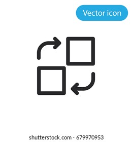 Change Vector Icon, Illustration Symbol