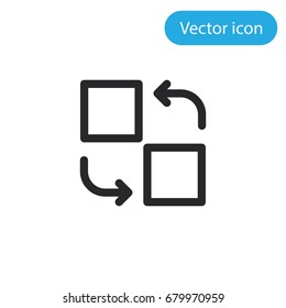 Change vector icon, illustration symbol