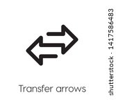 change vector icon. Linear style sign for mobile concept and web design. exchange symbol illustration. Pixel vector graphics - Vector.