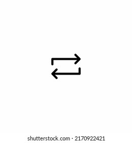 Change vector icon, refresh symbol. Modern, simple flat vector illustration for web site or mobile app