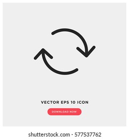 Change Vector Icon, Refresh Symbol. Modern, Simple Flat Vector Illustration For Web Site Or Mobile App