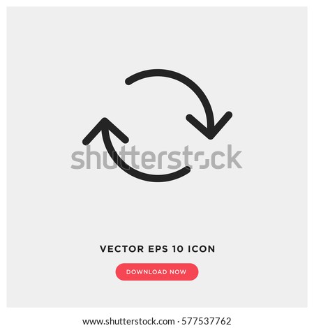 Change vector icon, refresh symbol. Modern, simple flat vector illustration for web site or mobile app