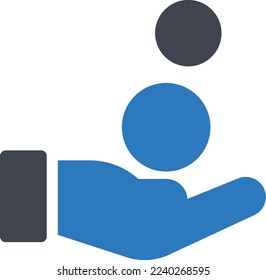 cambiar la ilustración vectorial en un fondo transparente. Símbolos de calidad superior. Iconos vectoriales de glifos para diseño de conceptos y gráficos.