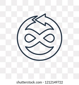 Change vector outline icon isolated on transparent background, high quality linear Change transparency concept can be used web and mobile