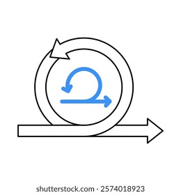 Change Wheel – Arrows Representing Adaptability and Transition in Processes