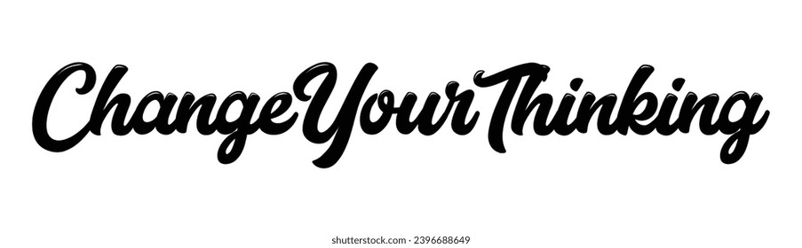 change your thinking text on white background.