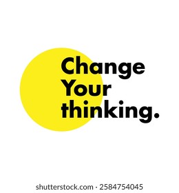 change your thinking text on white background.