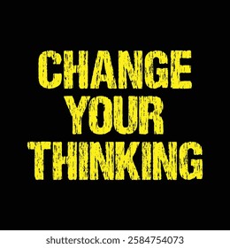change your thinking text on black background.