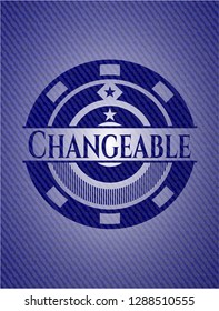 Changeable denim background