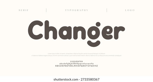 Cambiador, Tecnología digital creativa Logotipo moderno Deporte Alfabeto itálico Fuente. Tipografía abstracta italic Futurebold Fuentes, deporte, marca de película y logotipos. Ilustración vectorial
