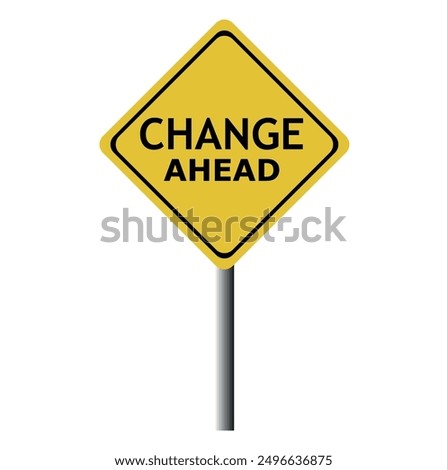 Changes ahead symbol. Wooden blocks with words Changes ahead. Beautiful blue background. Business and Changes ahead concept. Copy space.