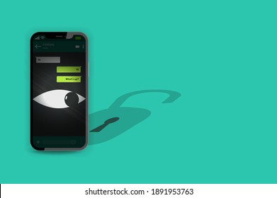 Changes in confidentiality agreements and vulnerabilities of the phone messaging application. Phone data is controlled, managed and accessible with a private eye. The writing area has been created.