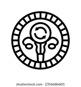 changes in menstrual cycle disease symptom line icon vector. changes in menstrual cycle disease symptom sign. isolated contour symbol black illustration