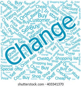 change,Word cloud art background