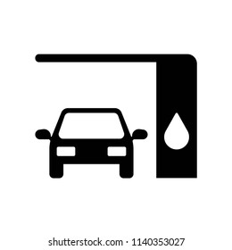 Changing Car Oil icon vector icon. Simple element illustration. Changing Car Oil symbol design. Can be used for web and mobile.