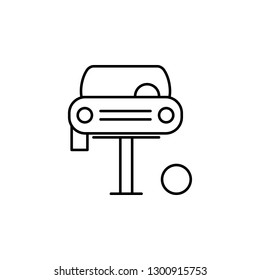 changing, car, tire icon. Can be used for web, logo, mobile app, UI, UX on white background