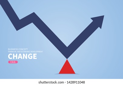 Changing direction, the pressure of the triangle changes the direction of the arrow