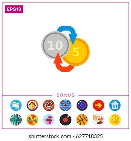 Changing of Money Concept Icon