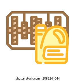 changing oil in gearbox color icon vector. changing oil in gearbox sign. isolated symbol illustration