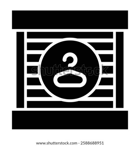 Changing Room Glyph Icon Design For Personal And Commercial Use