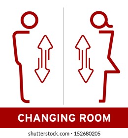 Changing Room Sign The Changing Room Sign 
