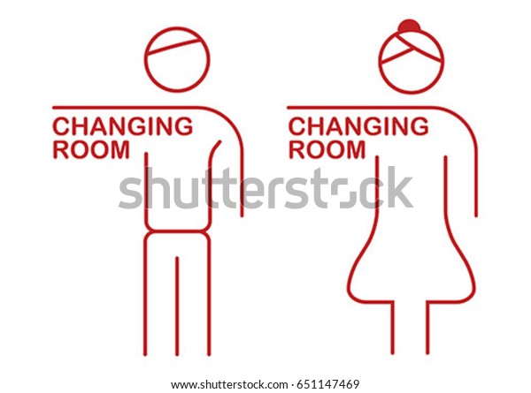 Changing Room Graphics Changing Room Sign Vector: เวกเตอร์สต็อก (ปลอดค่าลิขสิทธิ์) 651147469 ...