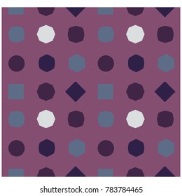 Changing shapes seamless pattern. For print, fashion design, wrapping wallpaper