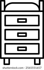 Changing Table Icon Symbol Art Sign