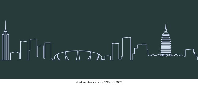 Changzhou Single Line Skyline