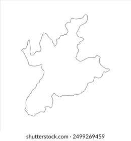 Chanho map outline, Ranchi District, Jharkhand state, Republic of India, Government of Jharkhand, Indian territory, Eastern India, politics, village, tourism