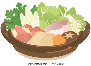 Chanko-nabe : Pots eaten in the sumo stable / Japanese food