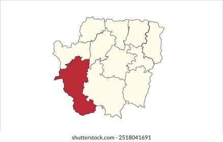 Mapa de Channa Banka, Distrito de Banka, Estado de Bihar, República da Índia, Governo de Bihar, Território indiano, Índia Oriental, política, aldeia, turismo