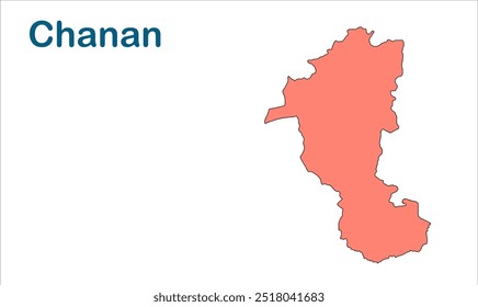 Mapa de subdivisão de Channa, Distrito de Banka, Estado de Bihar, República da Índia, Governo de Bihar, Território indiano, Índia Oriental, política, aldeia, turismo