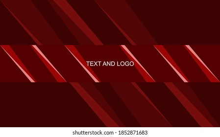 Channel Banner Red Abstract Template