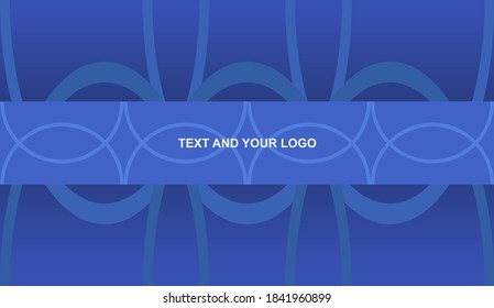 Channel Banner Template with Lines and Shapes